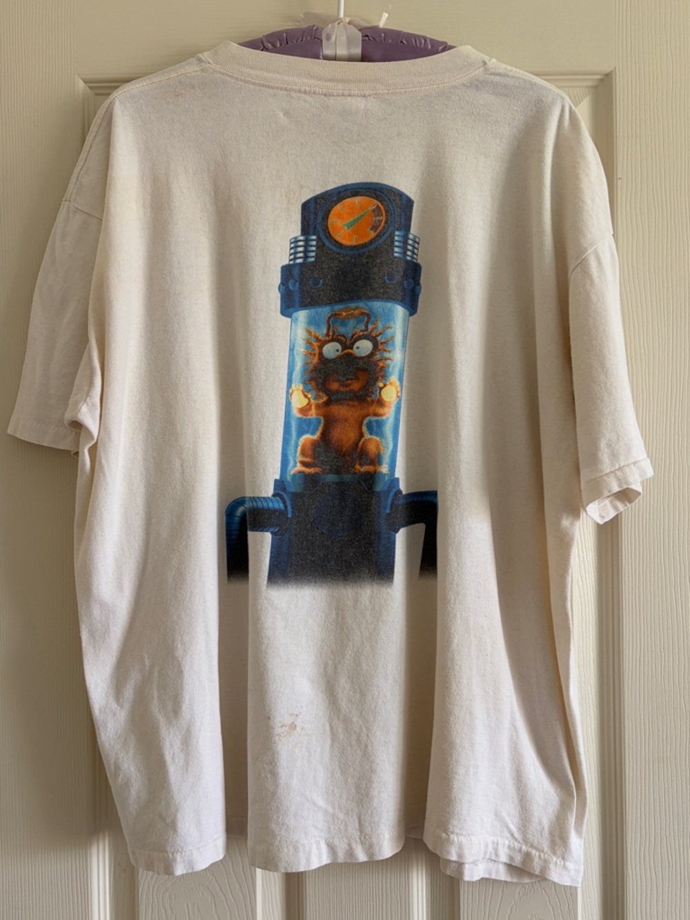 Vintage Single Stitch Disney Off-White Tee Alien Encounter Character Size L/XL - Picture 2 of 12